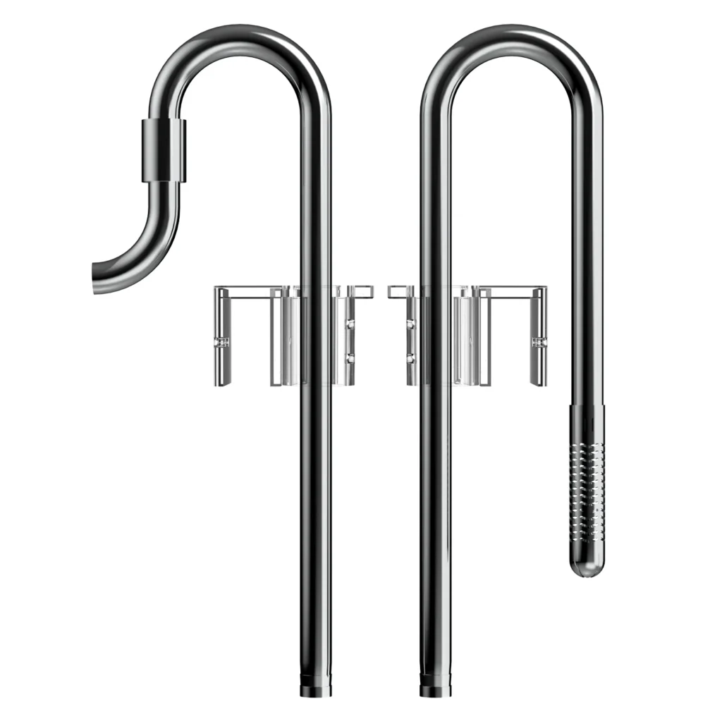 Fzone skimmer steel lily 16mm inflow/outflow